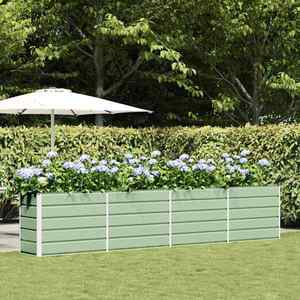 vidaXL Jardinieră Verde pastel 480 x 50 x 45 cm Oțel Galvanizat imagine