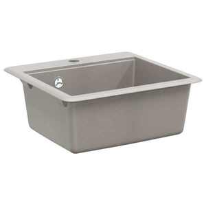 vidaXL Chiuvetă Gri 470 x 440 mm Granit imagine