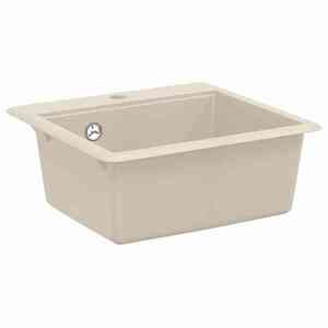 vidaXL Chiuvetă Bej 470 x 440 mm Granit imagine