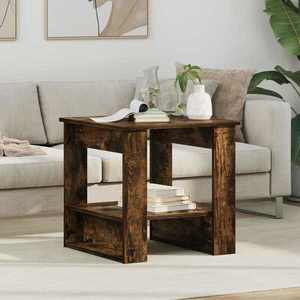 vidaXL Masă de cafea Stejar fumuriu 51 x 50 x 50 cm Lemn compozit imagine