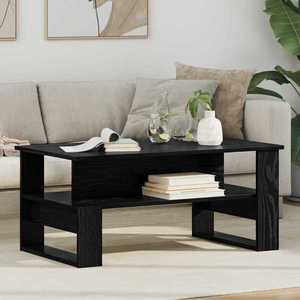 vidaXL Masă de cafea Stejar Negru 90 x 50 x 40 cm Lemn compozit imagine