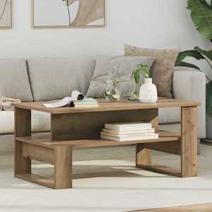 vidaXL Masă de cafea Stejar Artizanal 90 x 50 x 40 cm Lemn compozit imagine