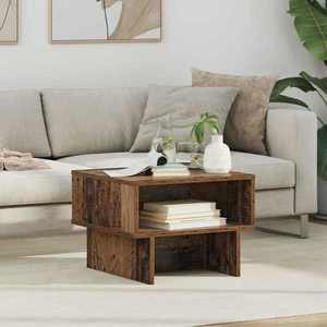 vidaXL Masă de cafea Lemn vechi 48 x 46 x 35 cm Lemn compozit imagine