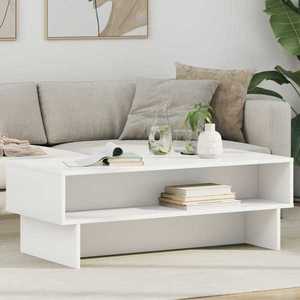 vidaXL Masă de cafea Alb 100 x 46 x 35 cm Lemn compozit imagine