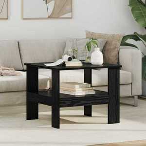 vidaXL Masă de cafea Stejar Negru 57 x 55 x 45 cm Lemn compozit imagine