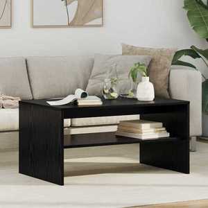 vidaXL Masă de cafea Stejar Negru 80 x 50 x 40 cm Lemn compozit imagine