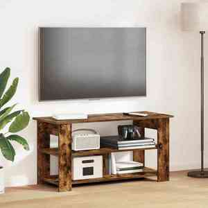 vidaXL Suport pentru TV Stejar fumuriu 100 x 40 x 50 cm imagine