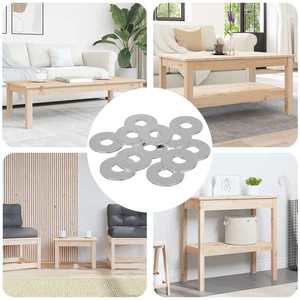 vidaXL Îmbinări 12 pcs Argintiu 12 x 12 x 1, 2 cm Fier imagine