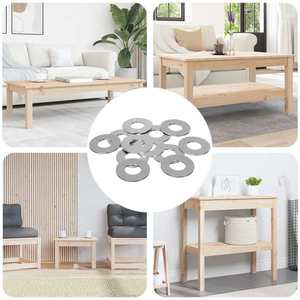 vidaXL Îmbinări 12 pcs Argintiu 16 x 16 x 1, 5 cm Fier imagine