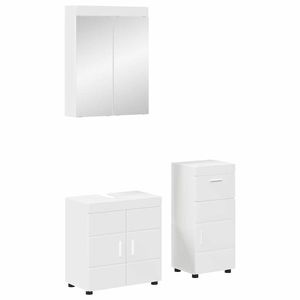 vidaXL Set de mobilier pentru baie cu sertar TULUM Alb Lemn compozit imagine