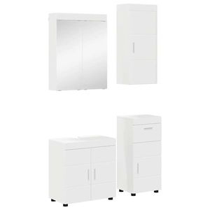 vidaXL Set de mobilier pentru baie cu sertar TULUM Alb Lemn compozit imagine