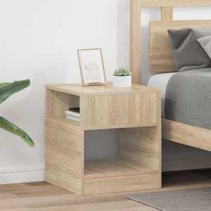 vidaXL Masă laterală 2 pcs Stejar Sonoma 40, 5 x 40 x 45 cm imagine