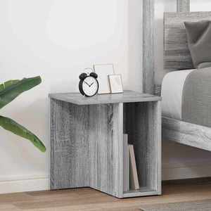 vidaXL Masă laterală 2 pcs Gri Sonoma 37 x 32 x 40 cm Lemn compozit imagine