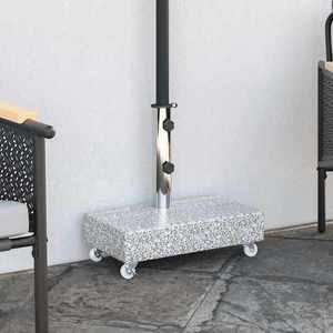 vidaXL Bază pentru umbrelă, gri deschis, 45x25x8, 3 cm, granit imagine