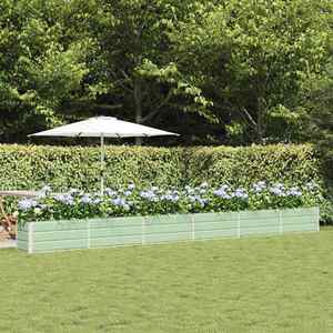 vidaXL Jardinieră Verde pastel 480 x 50 x 45 cm Oțel Galvanizat imagine