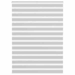 vidaXL Jaluzea tip zebra gri deschis lățime țesătură 160, 9cm poliester imagine