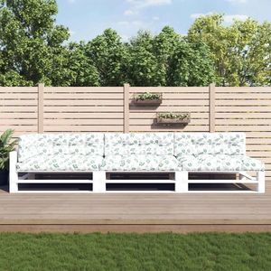 vidaXL Perne de paleți, 7 buc., model cu frunze, material textil imagine