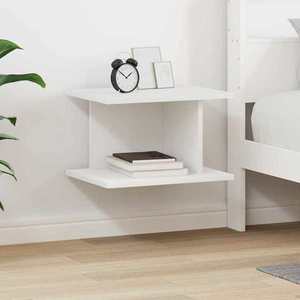 vidaXL Noptieră Alb 40 x 30 x 25 cm Lemn compozit imagine