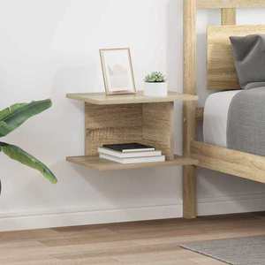 vidaXL Noptieră 2 pcs Stejar Sonoma 40 x 30 x 25 cm Lemn compozit imagine