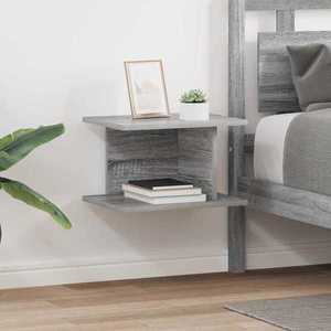 vidaXL Noptieră 2 pcs Gri Sonoma 40 x 30 x 25 cm Lemn compozit imagine