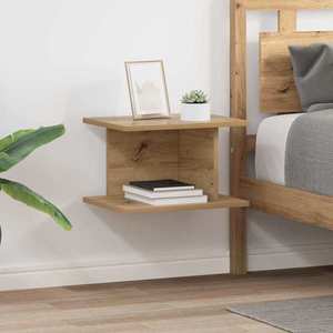 vidaXL Noptieră 2 pcs Stejar Artizanal 40 x 30 x 25 cm Lemn compozit imagine