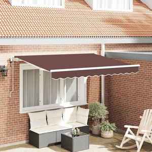 vidaXL Cortina Retractabilă Maro 250 x 200 cm țesătură imagine