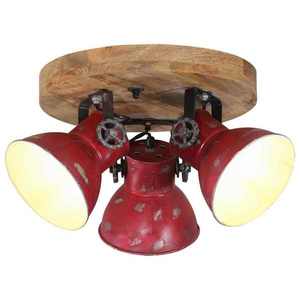 vidaXL Lampă de tavan 25 W, roșu uzat, 35x35x25 cm, E27 imagine