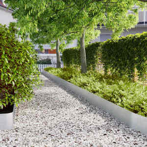 vidaXL Borduri de gazon 30 buc 20x103 cm Oțel galvanizat imagine