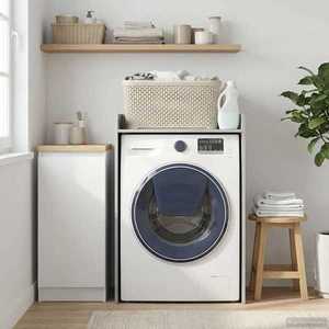 vidaXL Dulap pentru mașina de spălat Gri Sonoma 67, 5 x 48 x 97 cm imagine