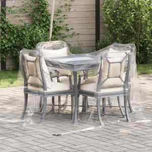 vidaXL Prelata transparenta cu ochiuri 2x3 m PVC imagine