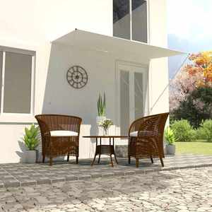 vidaXL Copertină retractabilă, crem, 250 x 150 cm imagine