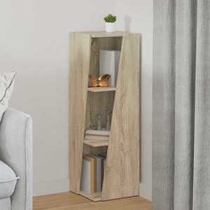 vidaXL Raft lateral Stejar Sonoma 33 x 32 x 100, 5 cm Lemn compozit imagine