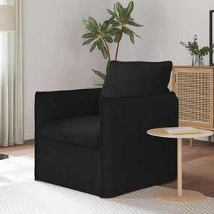 vidaXL Canapea Negru 195 x 82 x 85 cm țesătură imagine