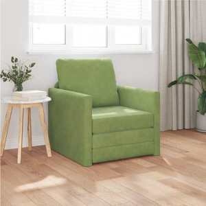 vidaXL Pat canapea Verde deschis 74 x 77 x 81 cm Catifea imagine