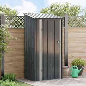vidaXL Magazii pentru grădină Antracit 103 x 74 x 200 cm Metal imagine