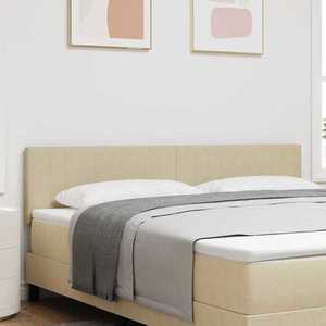 vidaXL Tăblie LED cu benzi LED Gri Verde 180 cm Țesătură din corduroy imagine