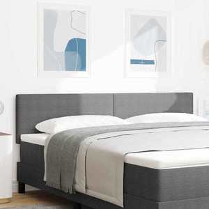 vidaXL Tăblie cap Gri deschis 180 cm Țesătură din corduroy imagine