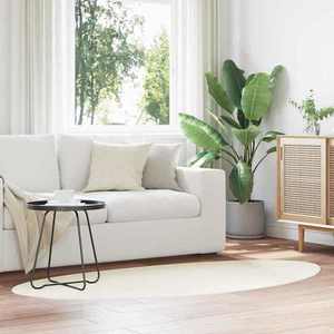 vidaXL Covoare de zonă HUARTE Crem 80 x 150 cm Poliester imagine