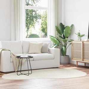 vidaXL Covoare de zonă HUARTE Crem 160 x 230 cm Poliester imagine