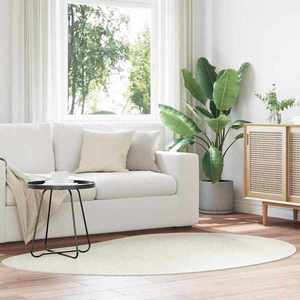 vidaXL Covoare de zonă HUARTE Crem 140 x 200 cm Poliester imagine