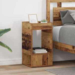 vidaXL Masă laterală 2 pcs Lemn vechi 30 x 30 x 56 cm Lemn compozit imagine