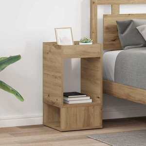 vidaXL Masă laterală 2 pcs Stejar Artizanal 30 x 30 x 56 cm imagine