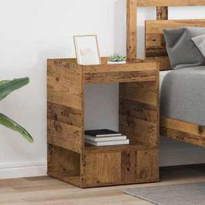 vidaXL Masă laterală 2 pcs Lemn vechi 40 x 40 x 56 cm Lemn compozit imagine