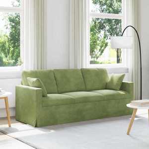 vidaXL Canapea Verde deschis 198 x 78 x 80 cm Catifea imagine
