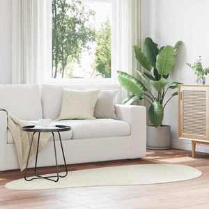 vidaXL Covoare de zonă HUARTE Crem 100 x 200 cm Poliester imagine