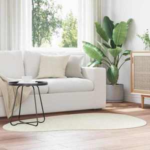 vidaXL Covoare de zonă HUARTE Crem 120 x 170 cm Poliester imagine