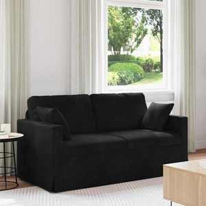 vidaXL Canapea Negru 158 x 78 x 80 cm Catifea imagine