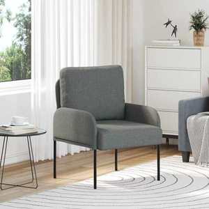 vidaXL Canapele cu pernă 55cm Gri închis placaj imagine