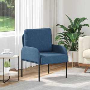 vidaXL Canapele cu pernă 55cm albastru placaj imagine