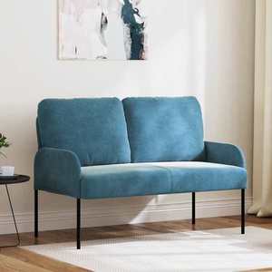 vidaXL Canapele cu pernă 110cm albastru placaj imagine